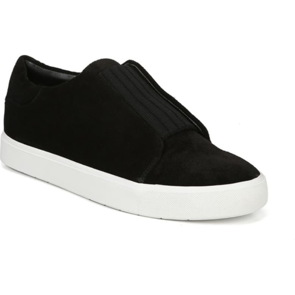 Vince | Cantara Black Suede Slip On Sneaker Size 5 - Picture 1 of 9